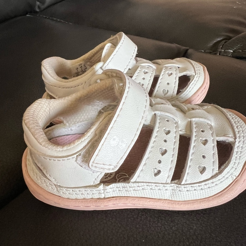 Carters white walker sandal